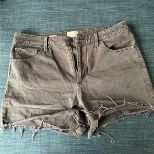 Size 14 denim black shorts - Target